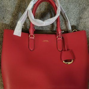 RARE Smooth Leather Ralph Lauren Tote - NWOT